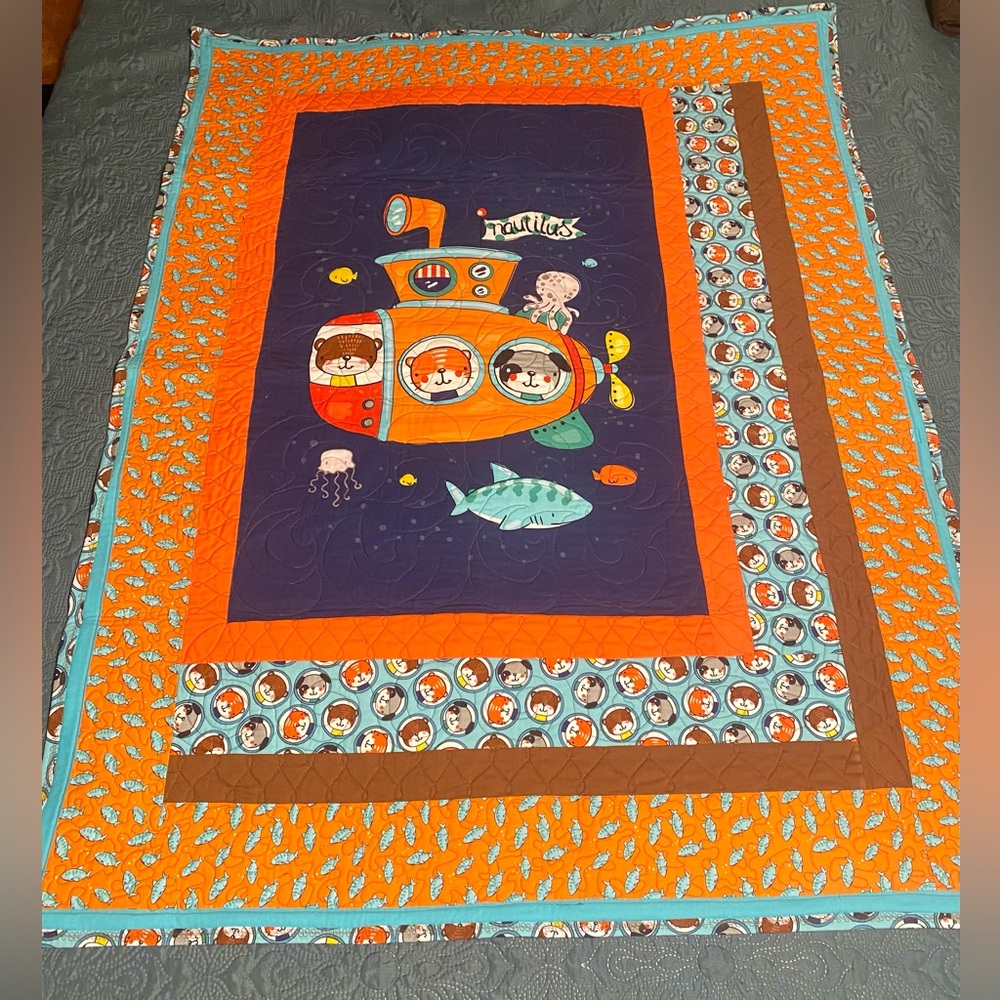 Swim Adventure Baby Quilt